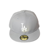 59Fifty Los Angeles Dodgers Fitted Hat - Light Gray