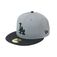 59Fifty Los Angeles Dodgers Fitted Hat - Grey and Black