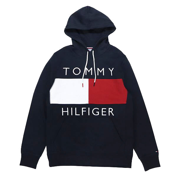 Tommy Hilfiger Men's Flag Hoodie - Navy