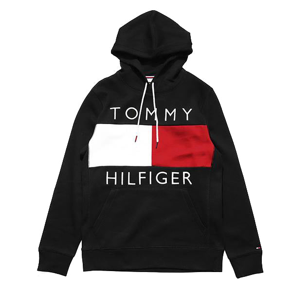 Tommy Hilfiger Men's Flag Hoodie - Black