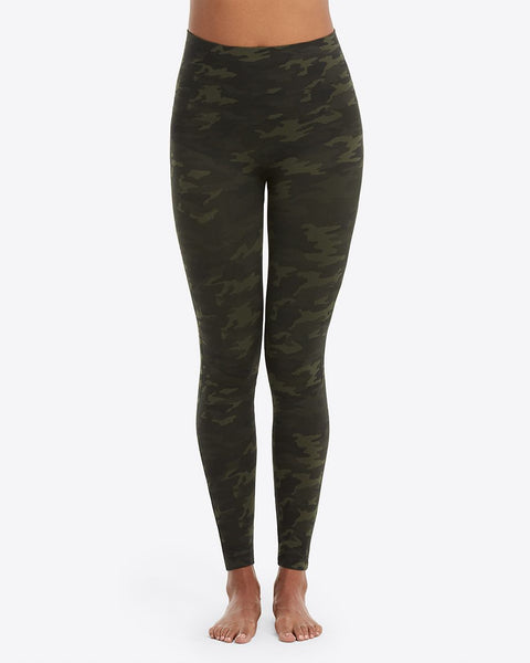 SPANX Look At Me Now Seamless Leggings - Green Camo