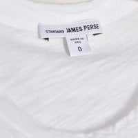 James Perse Sheer Slub Crew Neck Tee - White