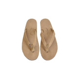 [SALE!] Rainbow Sandals 1/2 Narrow Strap Single Layer Premier Leather with Arch Support Womens - Sierra Brown